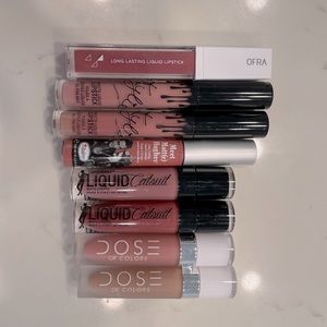 LIQUID LIP BUNDLE - Kylie Cosmetics, Ofra, theBalm, wet n wild, dose of colors